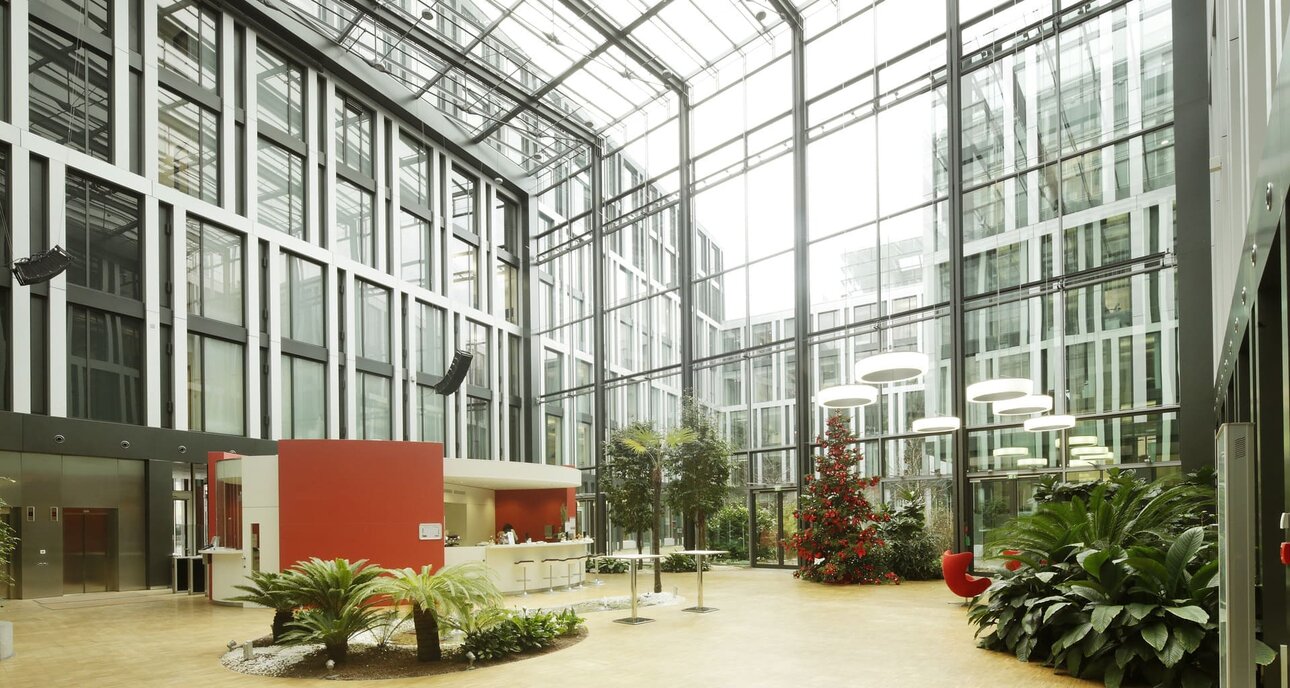 Bürogebäude MK6-ATMOS Arnulfpark innenhof
